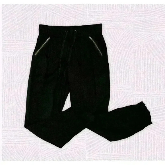 Style and Co Women's Black Elastic Waist Pants Sz PP Drawstring - Picture 7 of 11